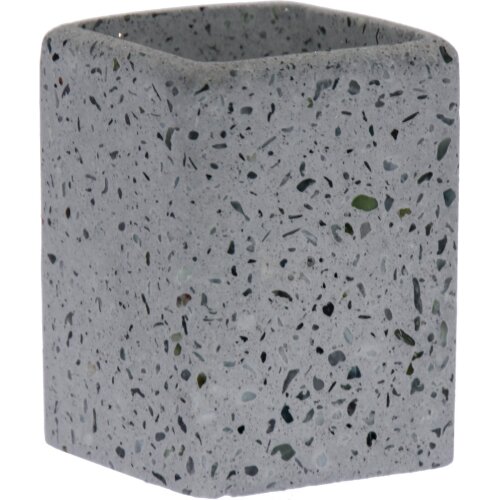 VASO BAÑO ACRÍLICO GRIS C/MOTA