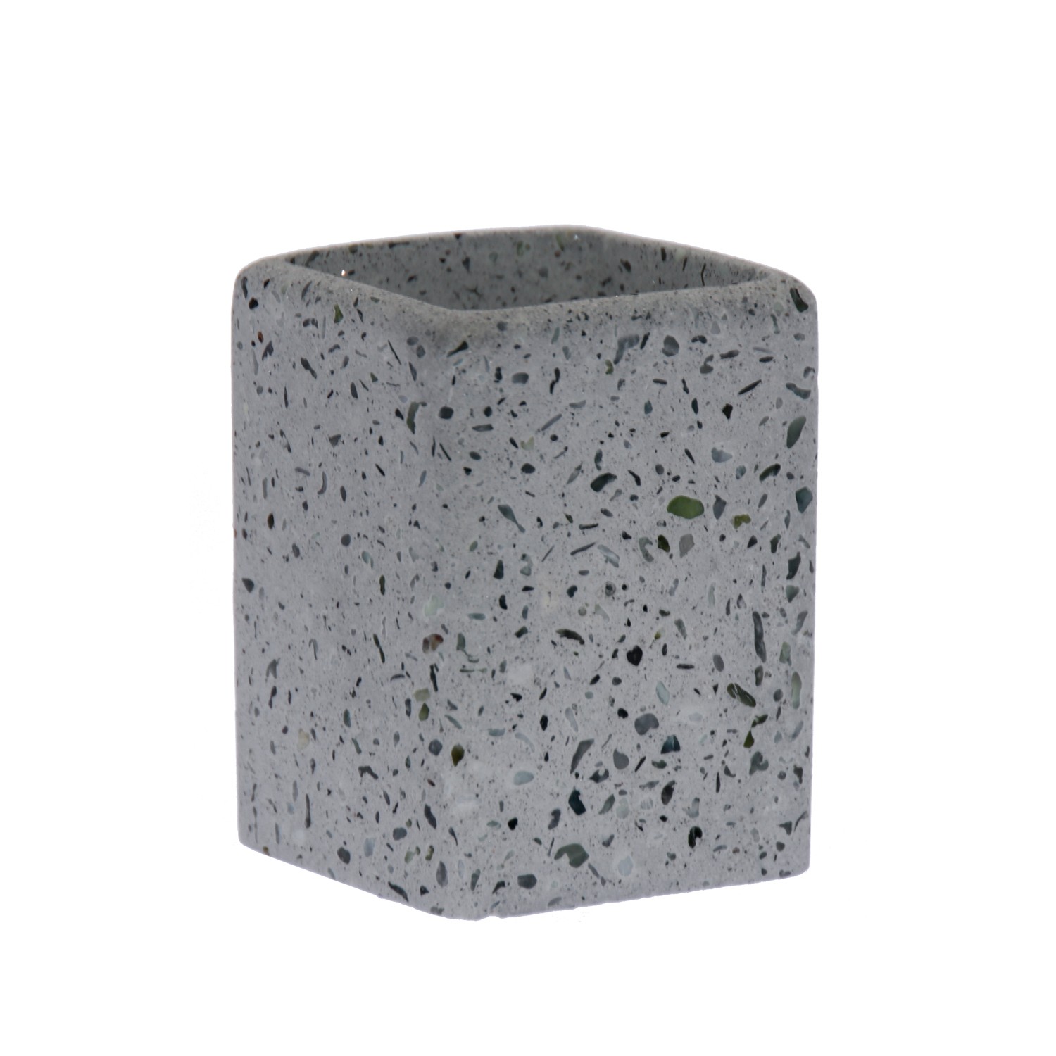 VASO BAÑO ACRÍLICO GRIS C/MOTA