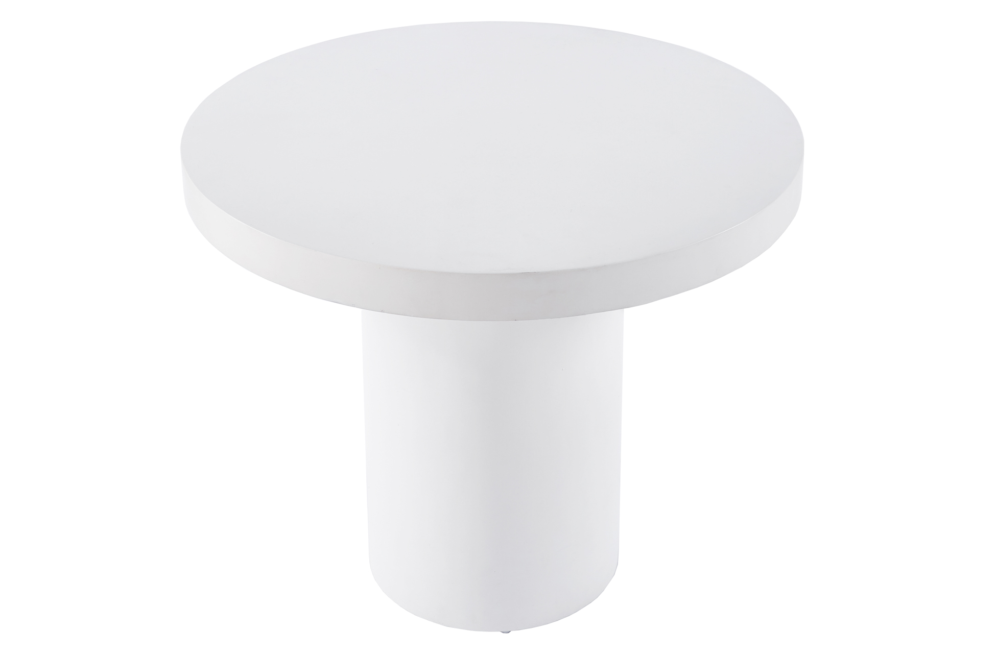 MESA FIJA REDONDA 90 CM MICROCEMENTO BLANCO - Imagen 3
