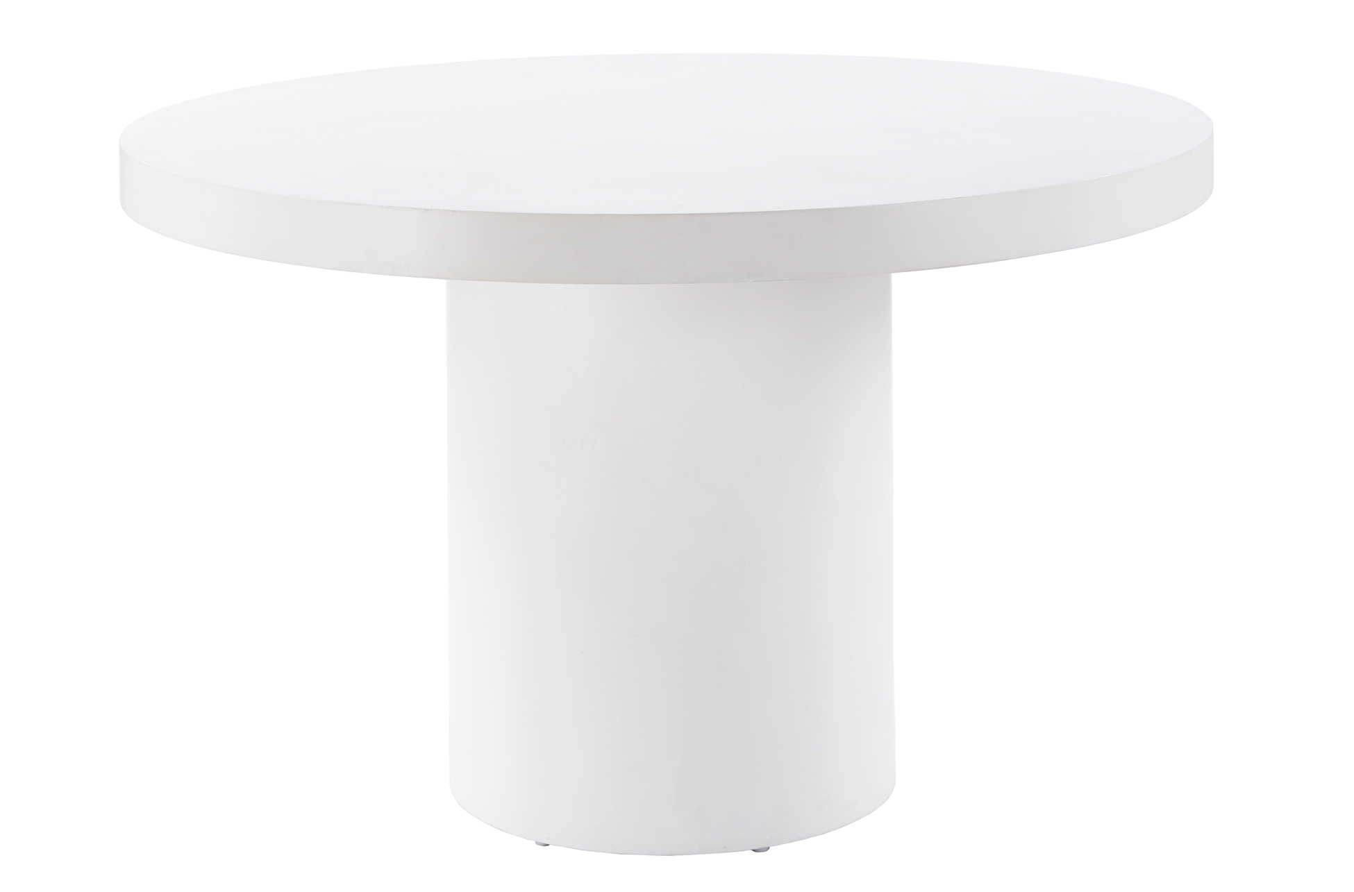 MESA FIJA REDONDA 120 CM MICROCEMENTO BLANCO - Imagen 2