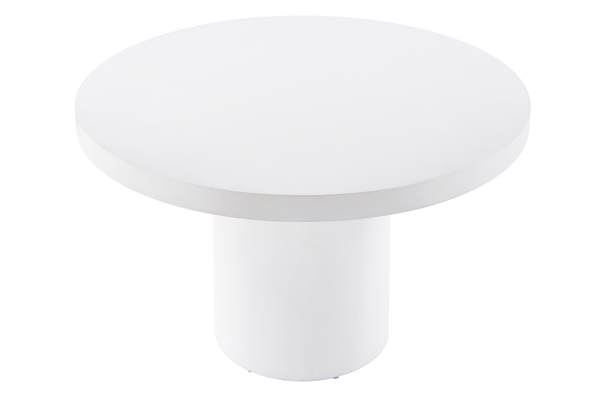 MESA FIJA REDONDA 120 CM MICROCEMENTO BLANCO - Imagen 3