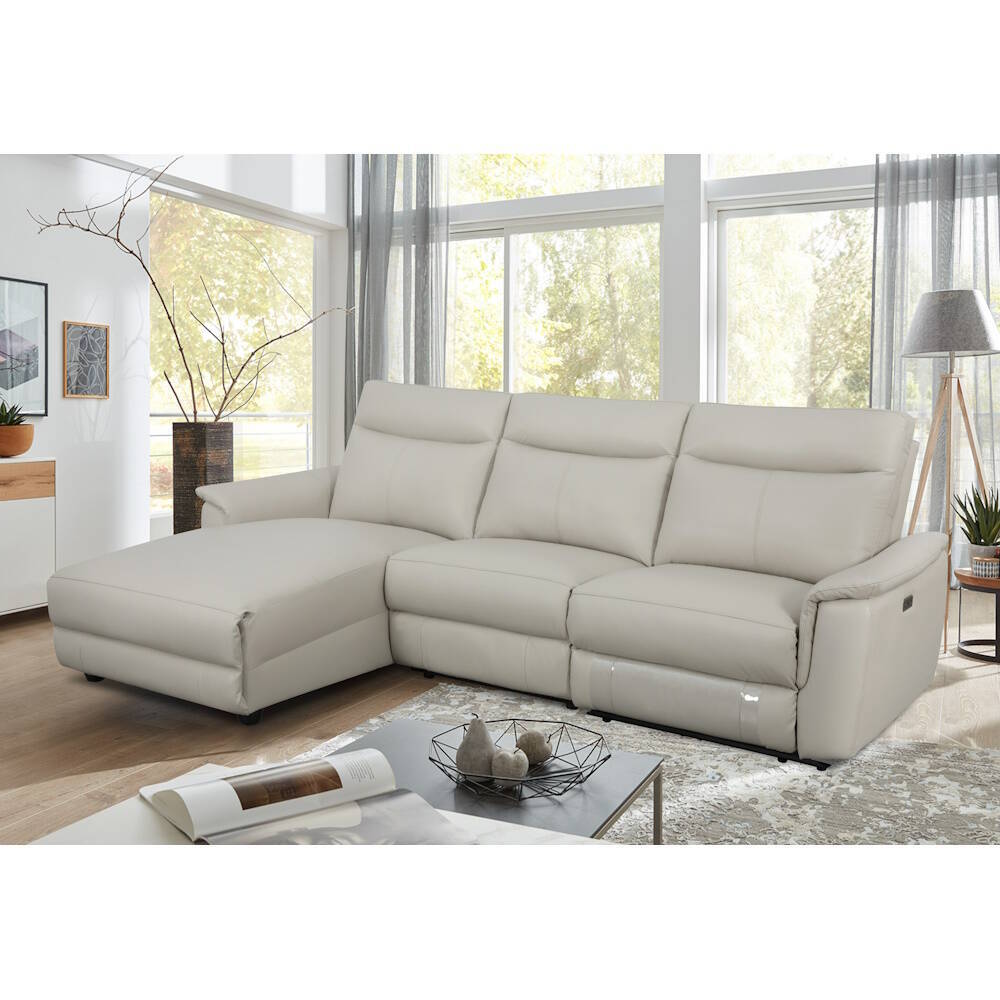 CHAISELONGUE MOD. ADANA VF/ IZDA PIEL BEIGE - Imagen 2