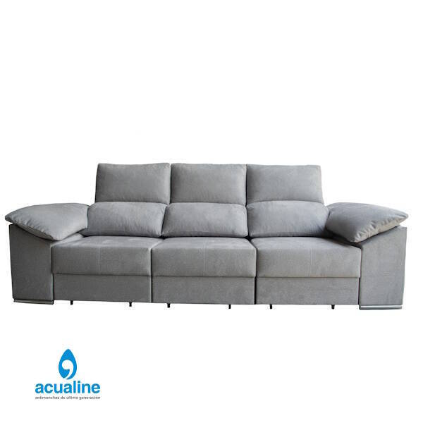 SOFA 3 PL. MOD. AMORGOS TELA C/ GRIS (NUEVA TELA) TELA KONGO 11