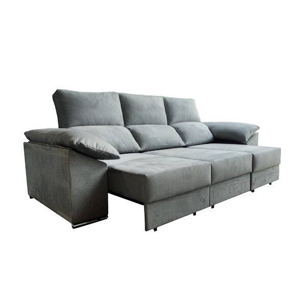 SOFA 3 PL. MOD. AMORGOS TELA C/ GRIS (NUEVA TELA) TELA KONGO 11 - Imagen 4