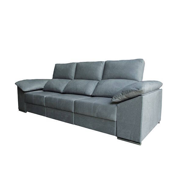 SOFA 3 PL. MOD. AMORGOS TELA C/ GRIS (NUEVA TELA) TELA KONGO 11 - Imagen 5