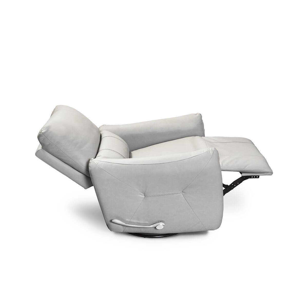 SILLON MOD. COLUMBIA PIEL C/ GRIS GIRATORIO Y RELAX MANUAL - Imagen 3