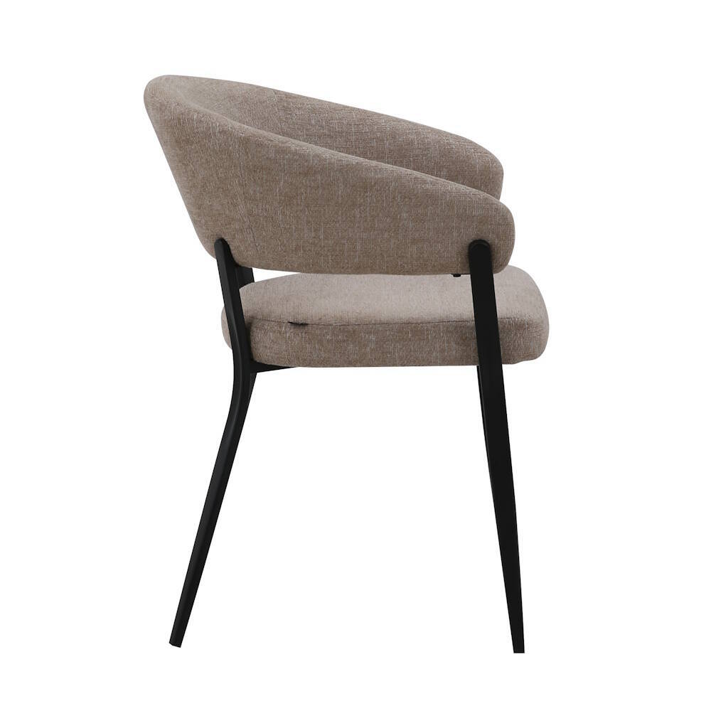 SILLA MOD. DALIA TELA C/ BEIGE - PATA NEGRA CAJA DE 2 UDS - Imagen 3