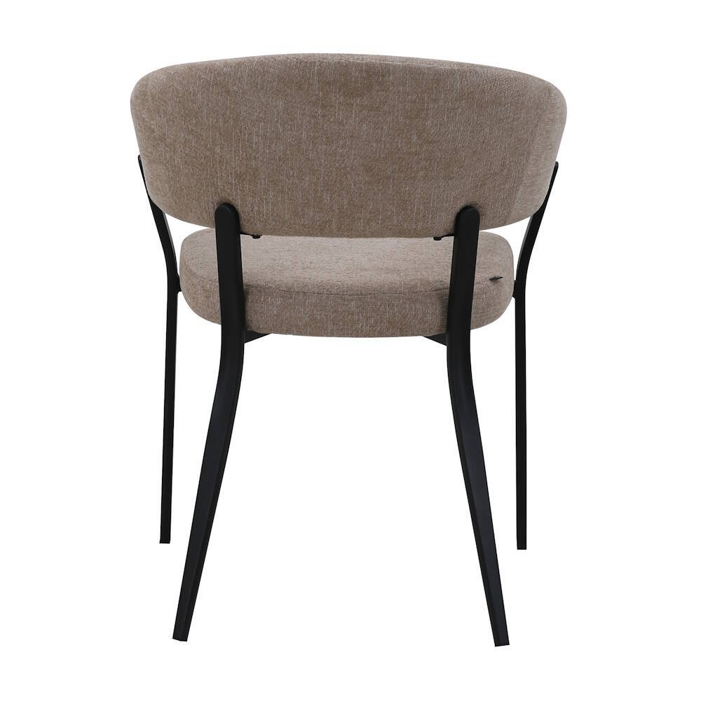 SILLA MOD. DALIA TELA C/ BEIGE - PATA NEGRA CAJA DE 2 UDS - Imagen 5