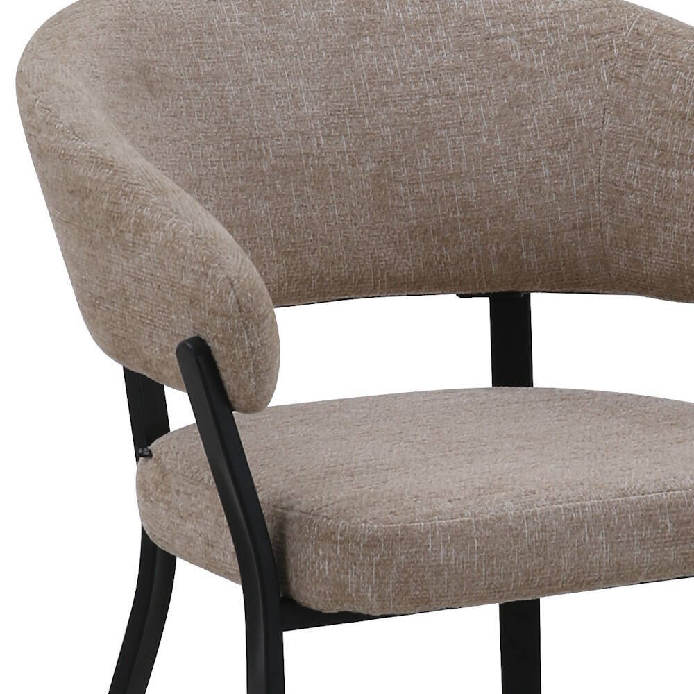 SILLA MOD. DALIA TELA C/ BEIGE - PATA NEGRA CAJA DE 2 UDS - Imagen 6