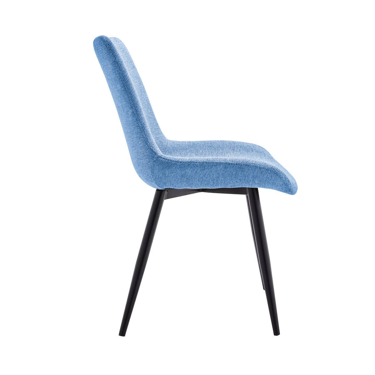 SILLA MOD. DEREK TELA C/ AZUL - PATA NEGRA SE SIRVE EN CAJAS DE 4 UDS - Imagen 4