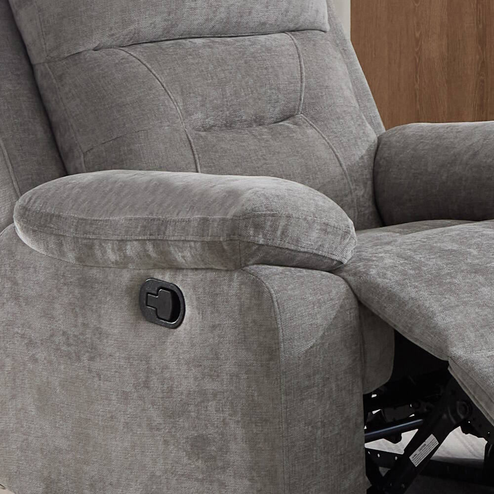 SILLÓN RELAX MOD. EVERLY TELA C/ GRIS RELAX MANUAL - Imagen 2