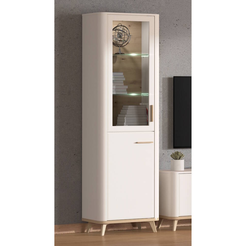 VITRINA ALTA 1P. MOD. GALADRIEL C/ CASHMERE