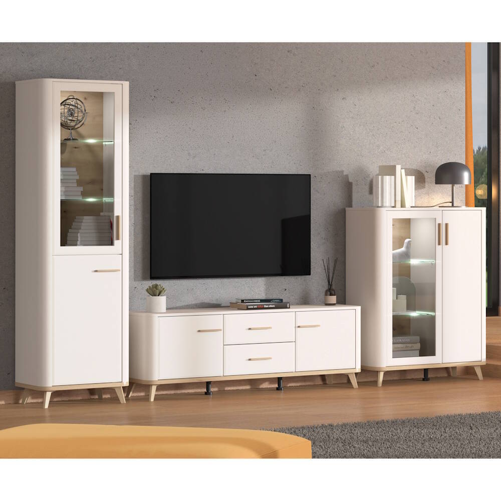 VITRINA ALTA 1P. MOD. GALADRIEL C/ CASHMERE - Imagen 3