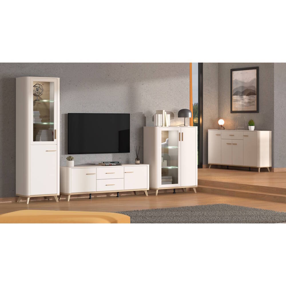 VITRINA ALTA 1P. MOD. GALADRIEL C/ CASHMERE - Imagen 2