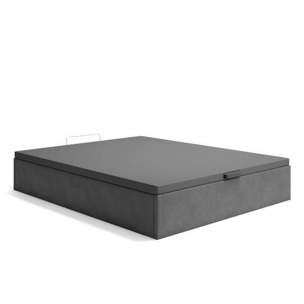 CANAPE MOD. HUNGRIA 150*190 C/ GRIS - TAPA PERFILADA GRIS Canape abatible tapizado - tapa perfilada - Imagen 2