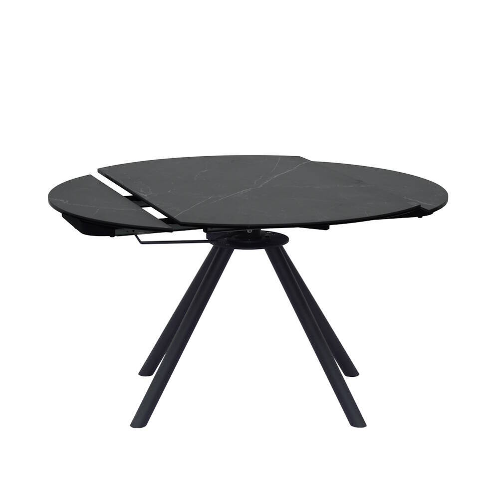 MESA COMEDOR EXTENSIBLE MOD. IZAN PATA NEGRA 80/130 cm - Imagen 3