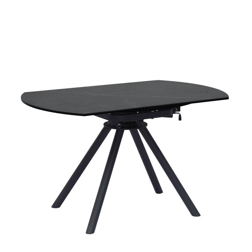 MESA COMEDOR EXTENSIBLE MOD. IZAN PATA NEGRA 80/130 cm