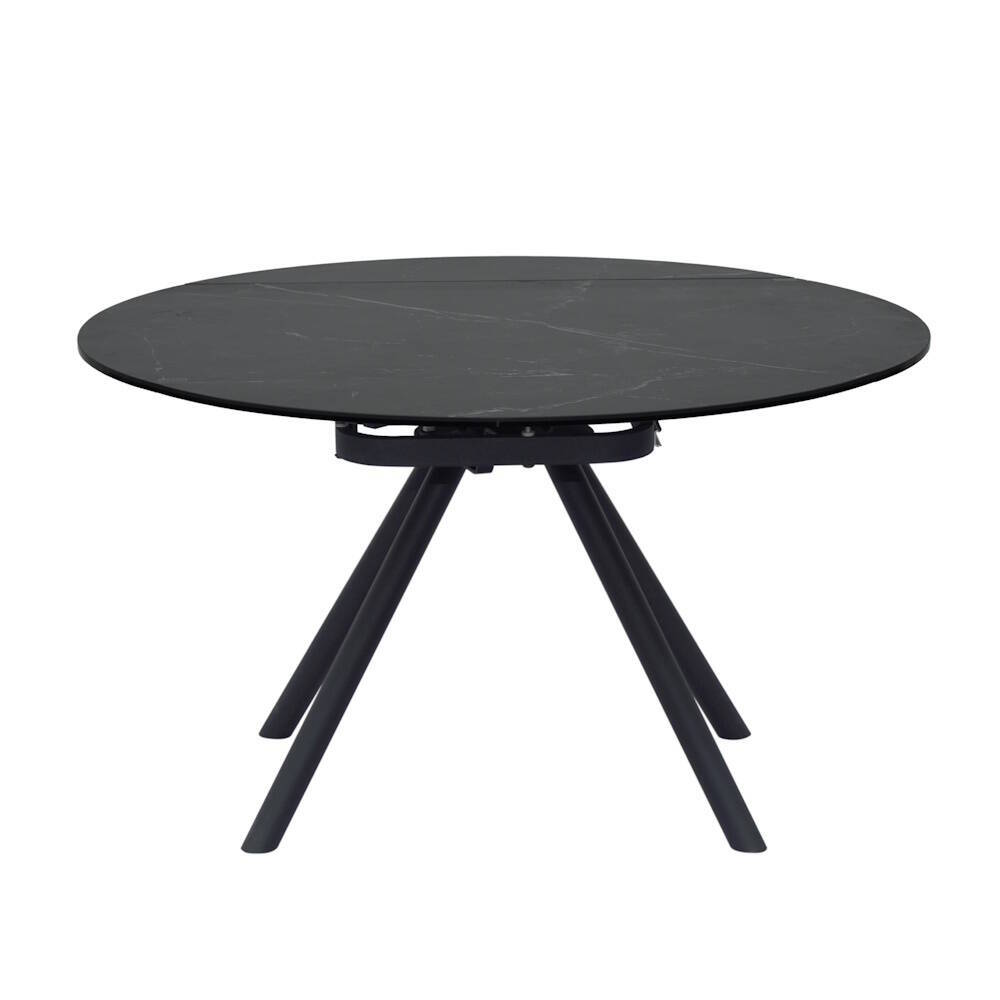 MESA COMEDOR EXTENSIBLE MOD. IZAN PATA NEGRA 80/130 cm - Imagen 4