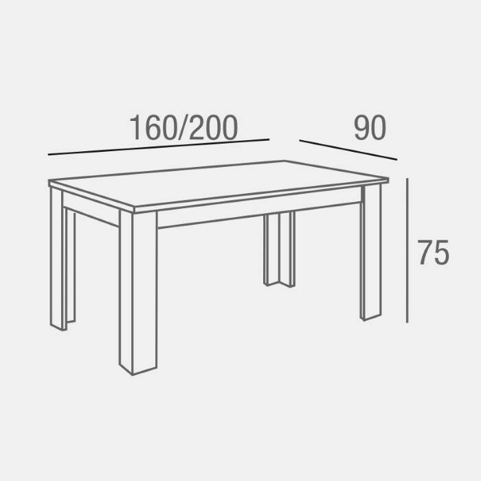 MESA COMEDOR MOD. BELEN C/ ROBLE BLANCO EXT. - Imagen 9