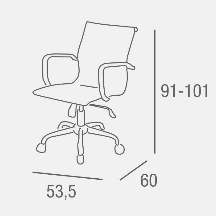 SILLA OFICINA MOD. MADISON C/ NEGRO CAJA 2 UDS - Imagen 4