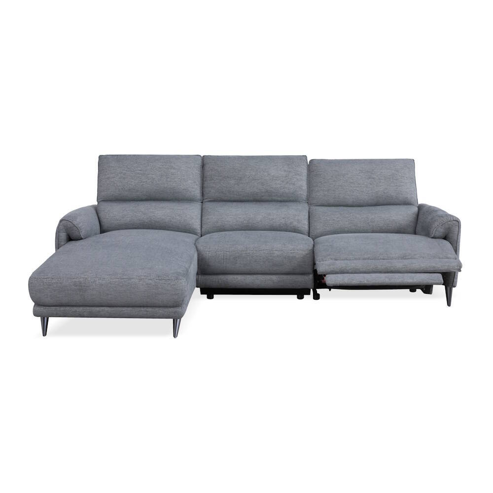 CHAISELONGUE MOD. MANDY VF/IZDA TELA C/ GRIS OSCURO 2 RELAX ELECTRICOS - Imagen 3