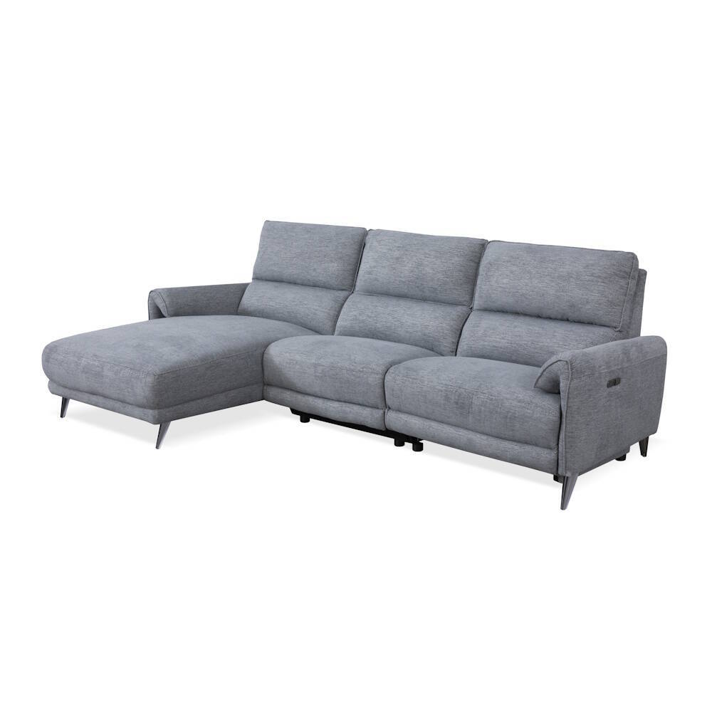 CHAISELONGUE MOD. MANDY VF/IZDA TELA C/ GRIS OSCURO 2 RELAX ELECTRICOS - Imagen 2