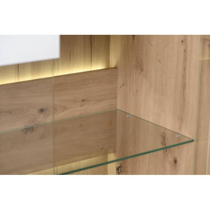 VITRINA 2P MOD. MOLISE BLANCO/ROBLE ARTISAN - Imagen 6