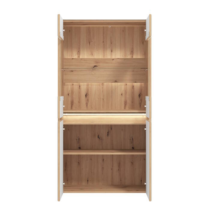 VITRINA 2P MOD. MOLISE BLANCO/ROBLE ARTISAN - Imagen 9