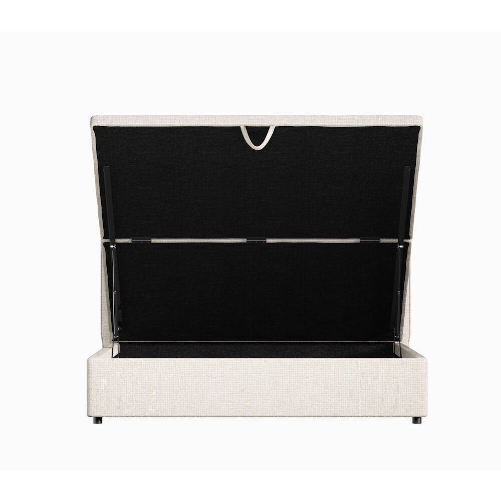 CAMA TAPIZADA MOD. NASIRA 135*190 TELA C/ BEIGE - Imagen 5