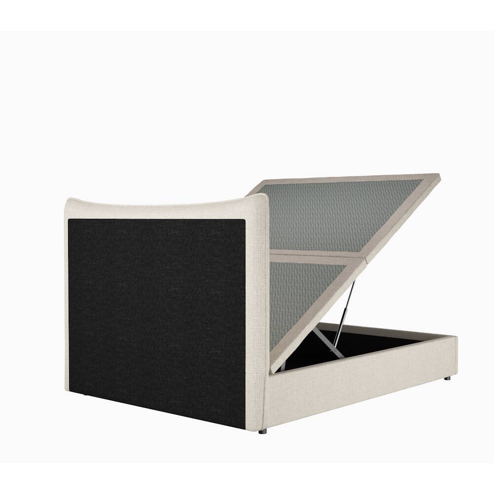 CAMA TAPIZADA MOD. NASIRA 150*190 TELA C/ BEIGE - Imagen 7