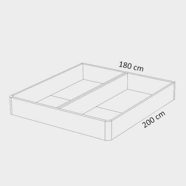 CANAPE MOD. NUIT (30 MM) GEMELAR 180*200 C/ BLANCO - TAPA BLANCA Canape abatible gemelar - Imagen 3