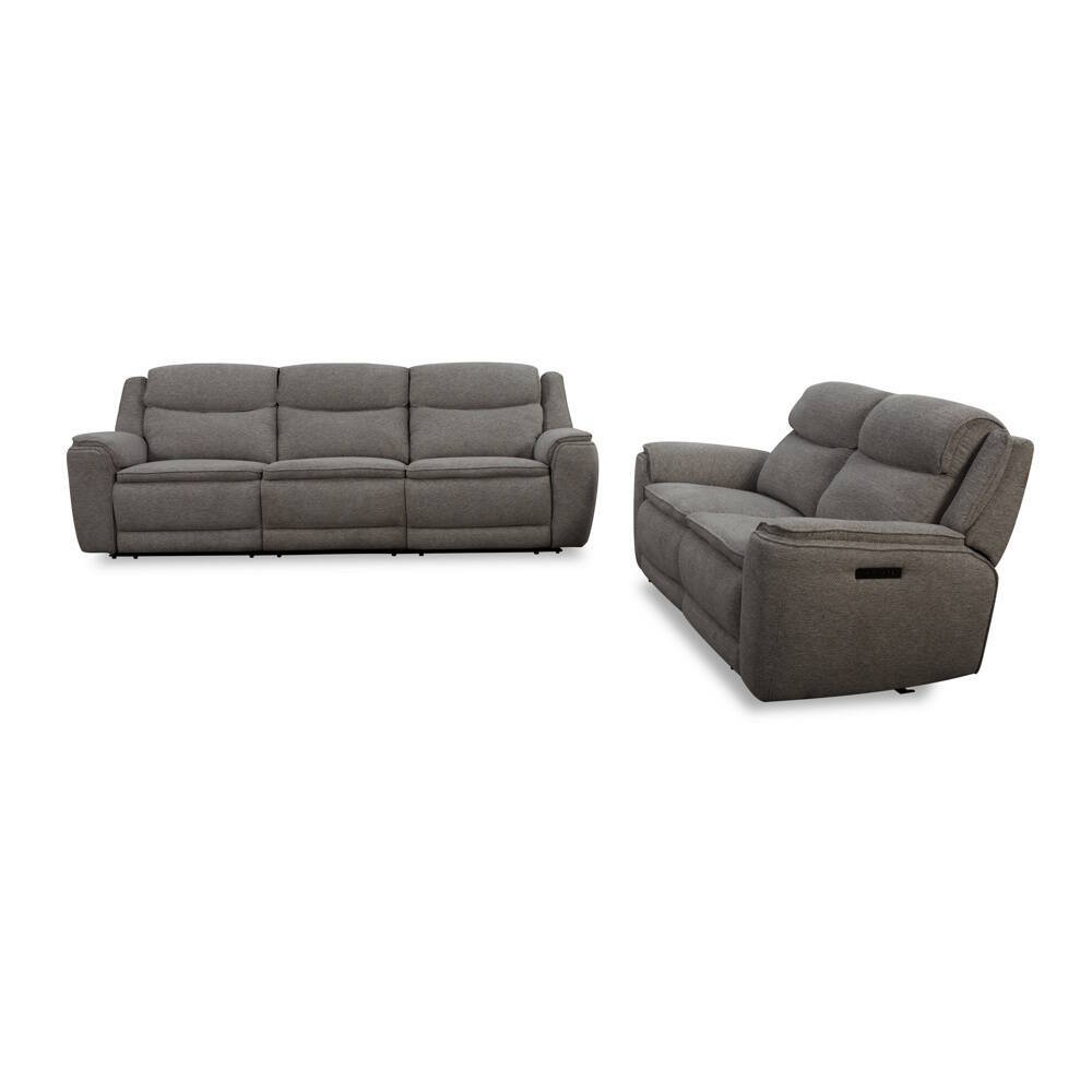 SOFA 3 PL. MOD. SIREL TELA C/ GRIS OSCURO 2 RELAX ELECTRICOS 6 MOTORES - Imagen 5