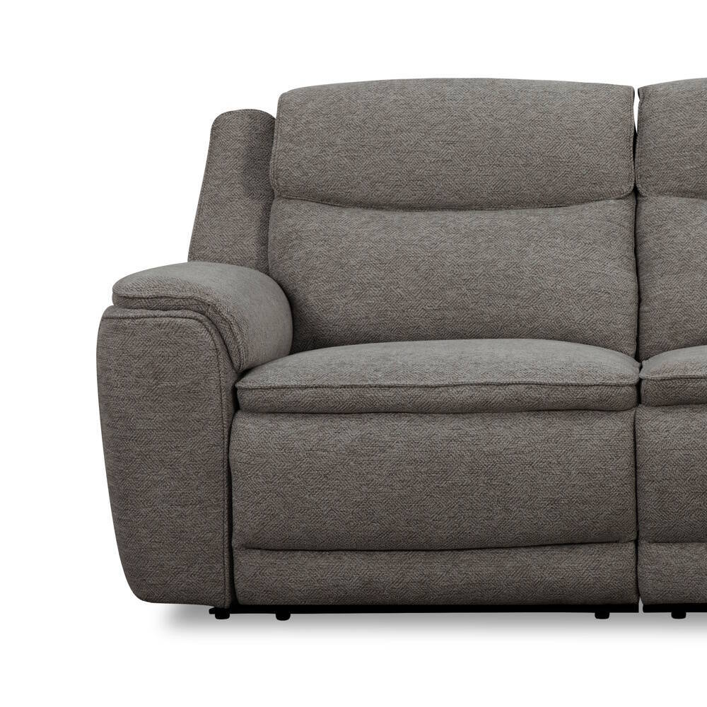 SOFA 3 PL. MOD. SIREL TELA C/ GRIS OSCURO 2 RELAX ELECTRICOS 6 MOTORES - Imagen 2