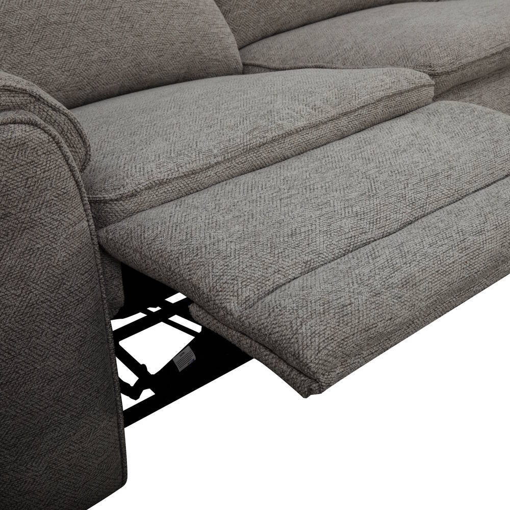 SOFA 3 PL. MOD. SIREL TELA C/ GRIS OSCURO 2 RELAX ELECTRICOS 6 MOTORES - Imagen 4