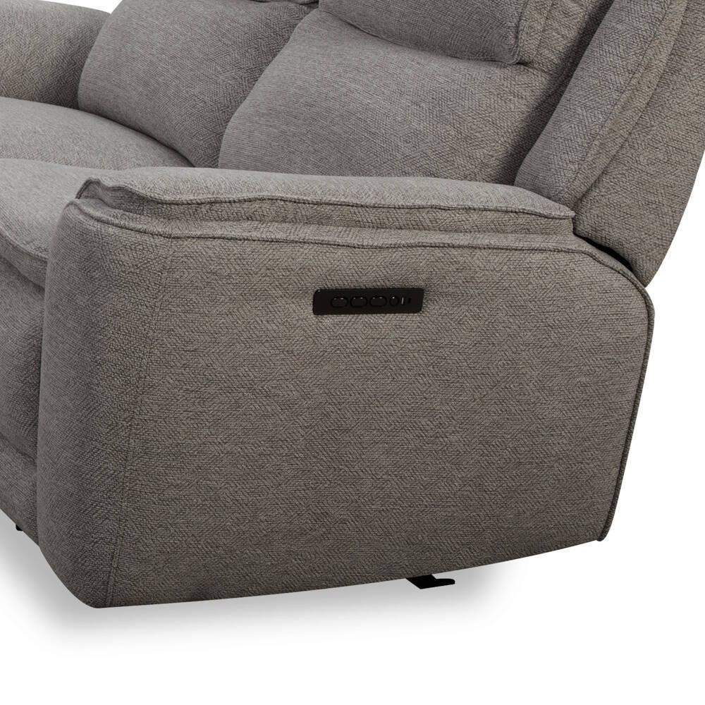 SOFA 3 PL. MOD. SIREL TELA C/ GRIS OSCURO 2 RELAX ELECTRICOS 6 MOTORES - Imagen 3