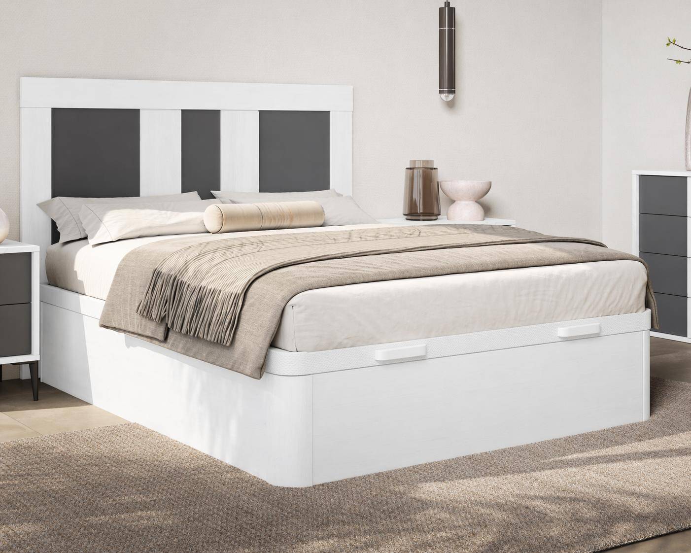 CANAPE MOD. SUIZA 150*190 C/ BLANCO - TAPA BLANCA