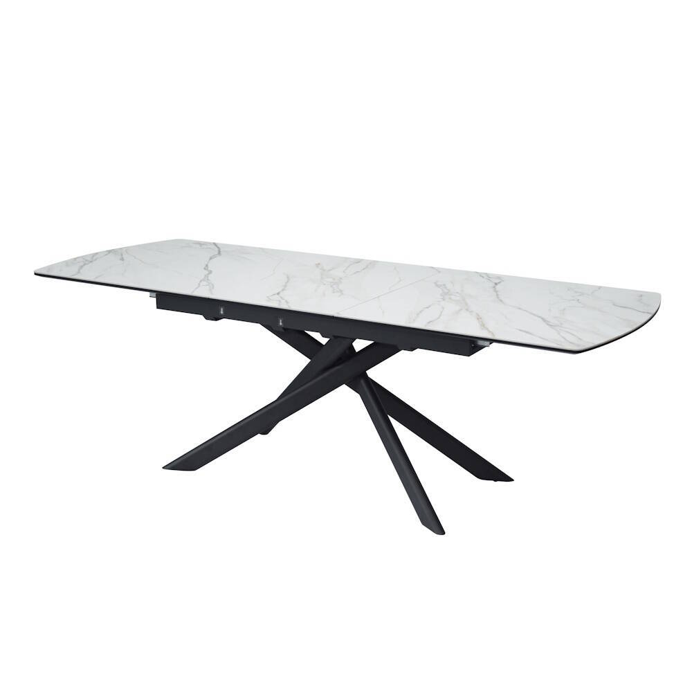MESA COMEDOR EXTENSIBLE MOD. THIAGO (140) PATA NEGRA 140/180 cm - Imagen 2