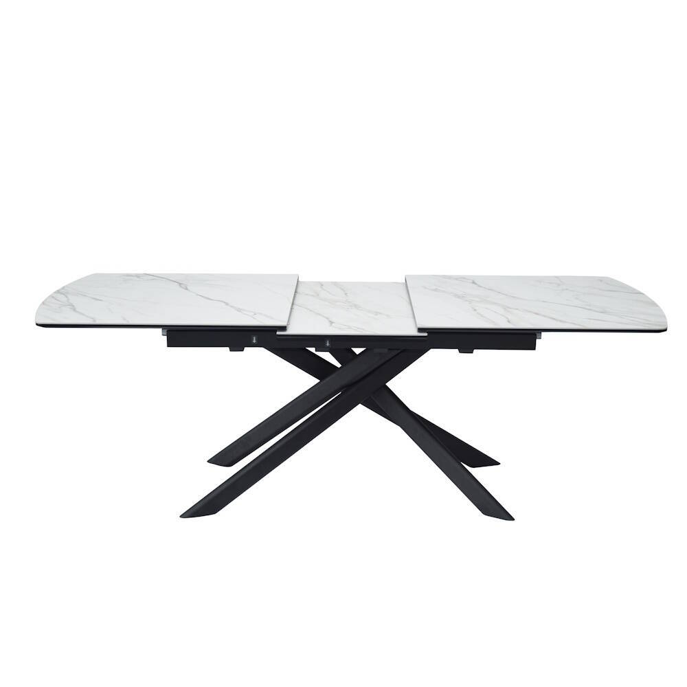 MESA COMEDOR EXTENSIBLE MOD. THIAGO (140) PATA NEGRA 140/180 cm - Imagen 3