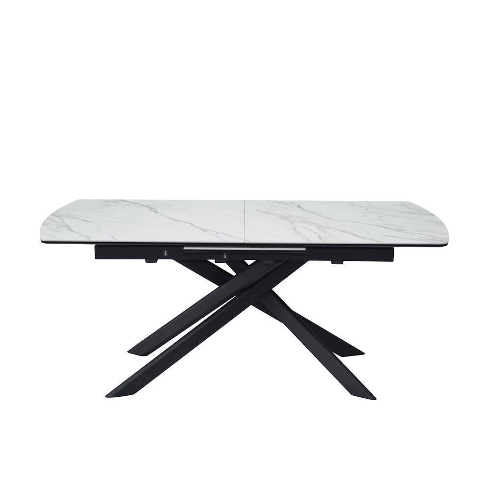 MESA COMEDOR EXTENSIBLE MOD. THIAGO (140) PATA NEGRA 140/180 cm - Imagen 4