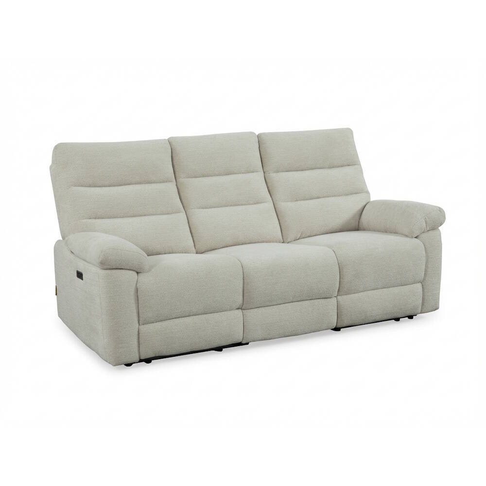 SOFA 3 PL. MOD. VENICE TELA C/ BEIGE 2 RELAX ELECTRICOS Modulo central fijo - SILLON RELAX DE REGALO - Imagen 2
