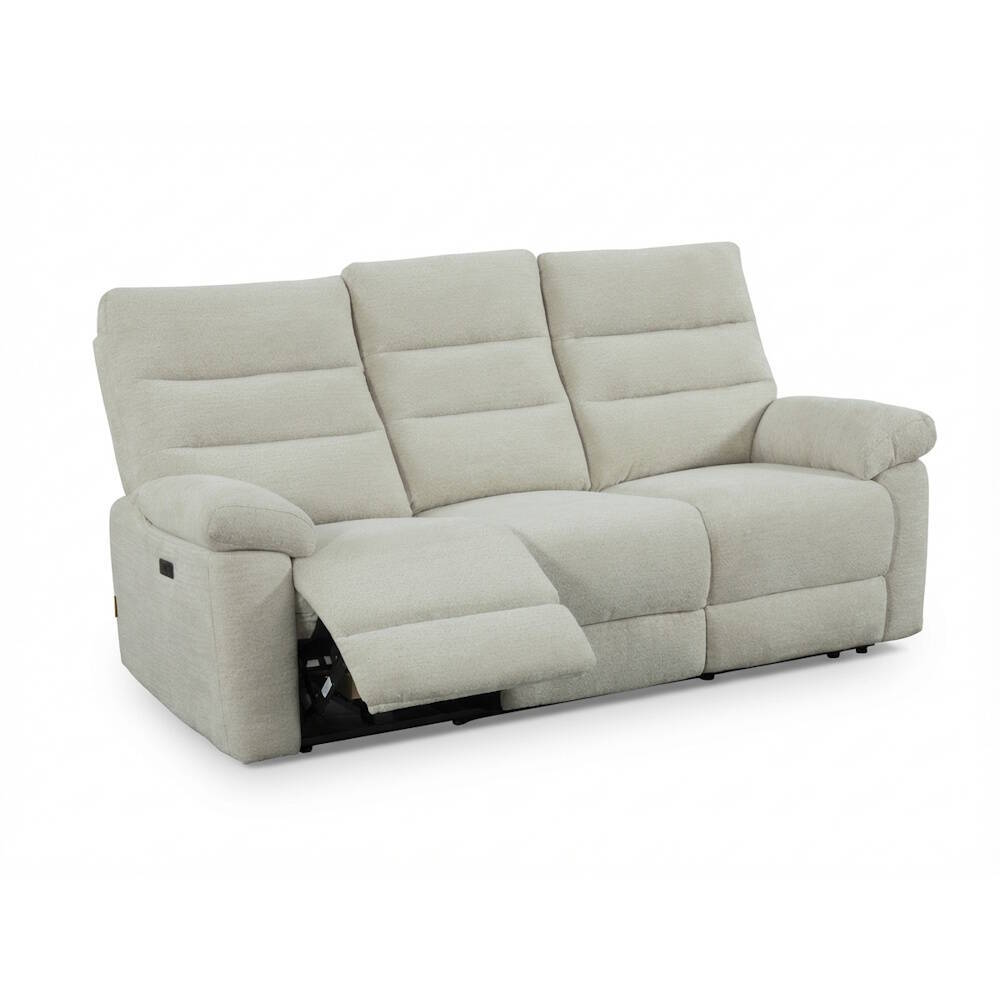 SOFA 3 PL. MOD. VENICE TELA C/ BEIGE 2 RELAX ELECTRICOS Modulo central fijo - SILLON RELAX DE REGALO - Imagen 4