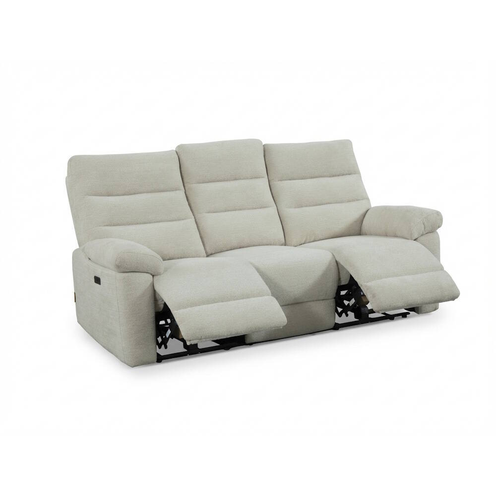 SOFA 3 PL. MOD. VENICE TELA C/ BEIGE 2 RELAX ELECTRICOS Modulo central fijo - SILLON RELAX DE REGALO - Imagen 5