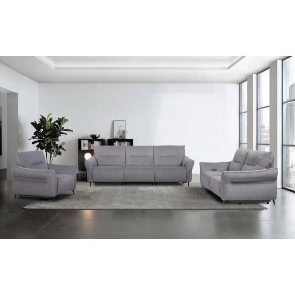 SILLON MOD. VENTURA TELA C/ GRIS OSCURO RELAX ELECTRICO - Imagen 3