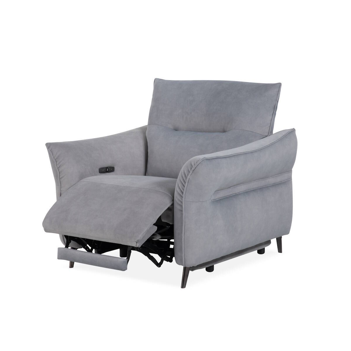 SILLON MOD. VENTURA TELA C/ GRIS OSCURO RELAX ELECTRICO - Imagen 2